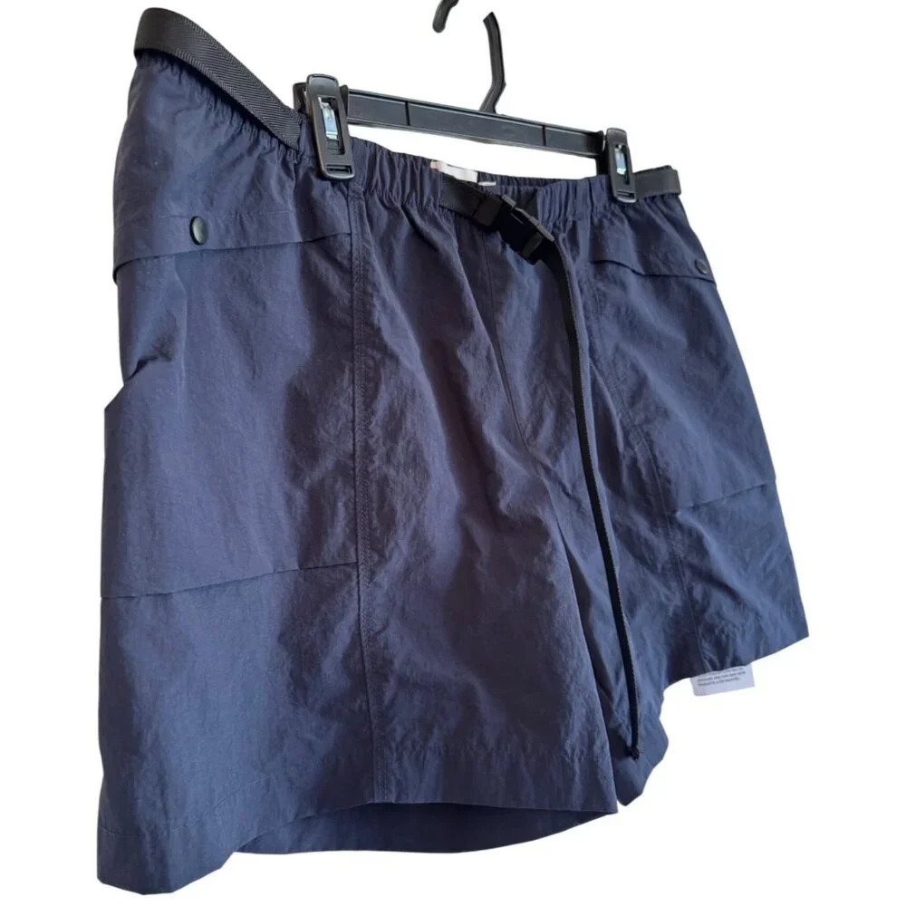Topman Shorts Navy Size 38 Pockets Elastic Waist Polyamide NWT 7